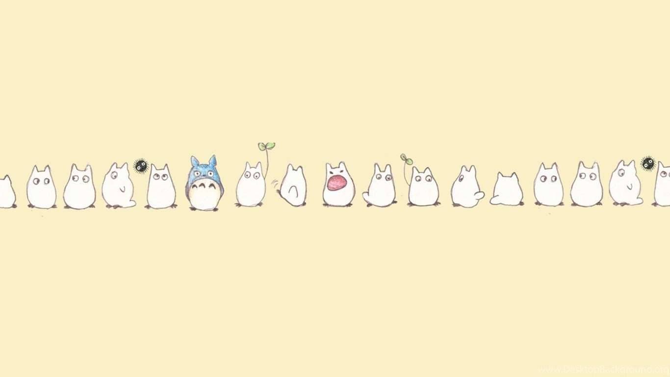 Cute Aesthetic Pc Ghibli Totoros Wallpaper