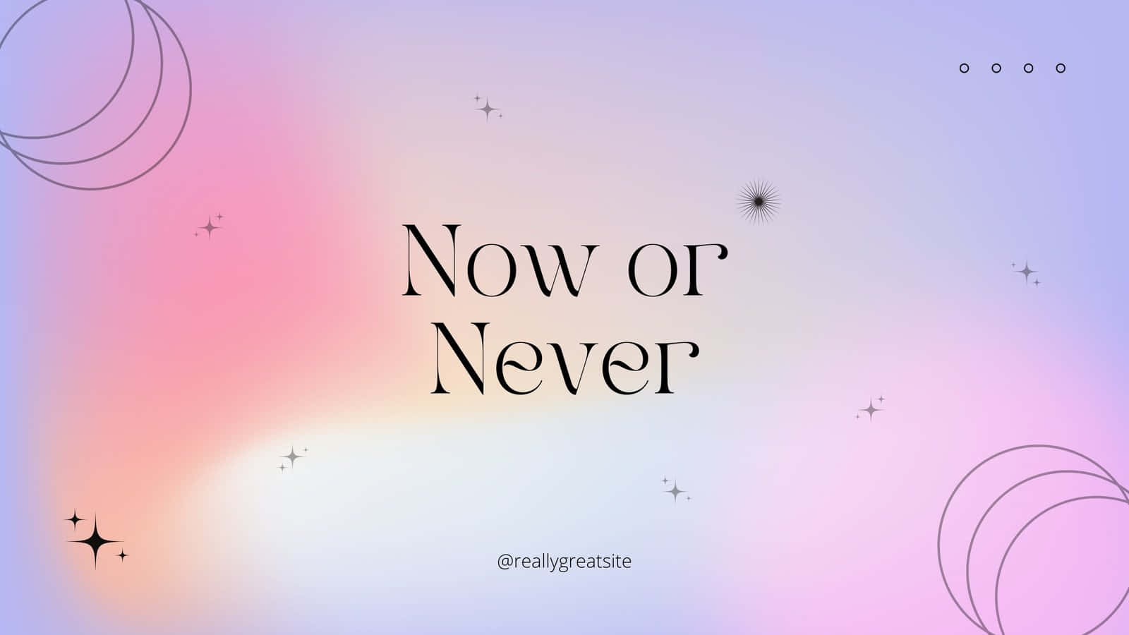 Now Or Never - A Blurry Background With Stars And A Rainbow Wallpaper
