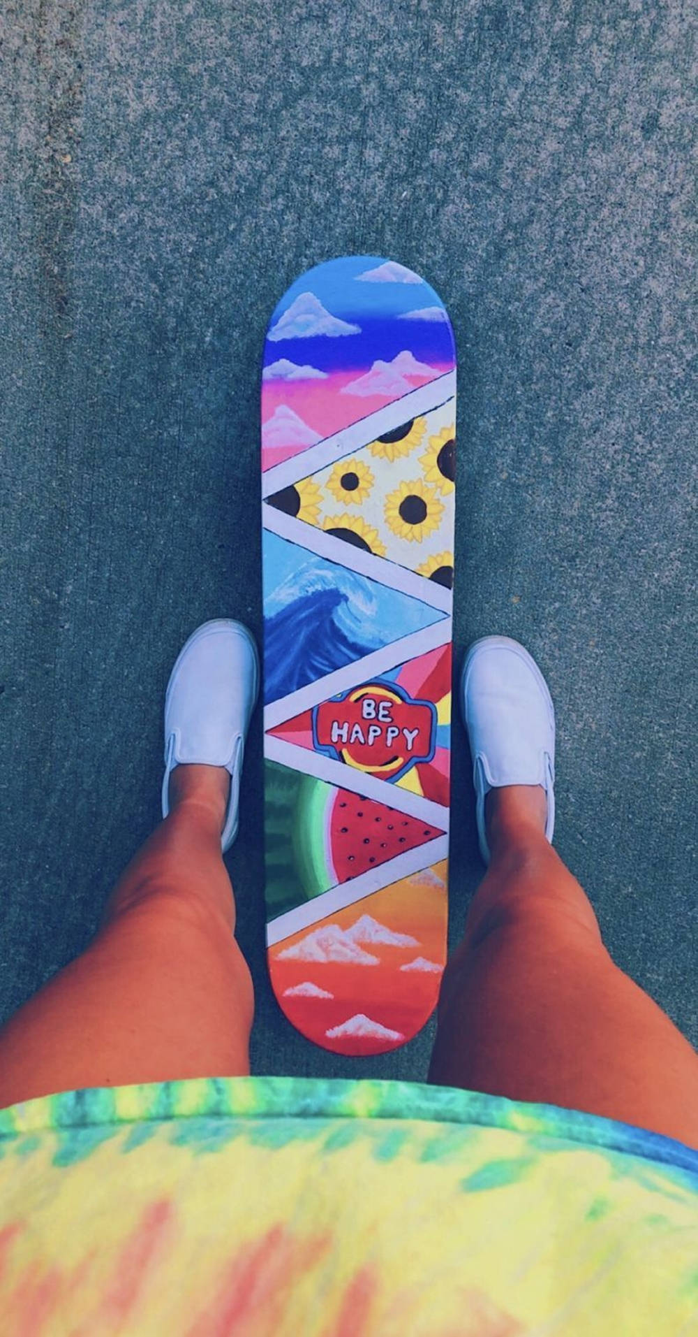 Cute Aesthetic Skateboard Background