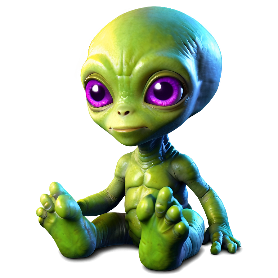 Cute Alien Baby Png 05032024 PNG