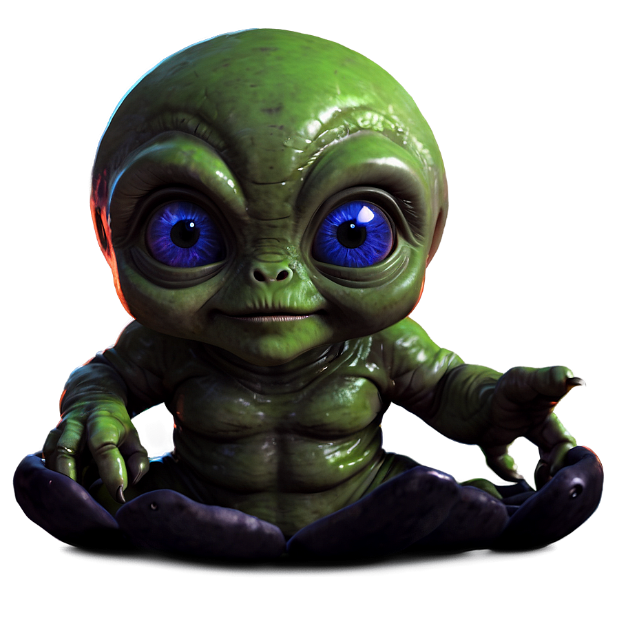 Cute Alien Baby Png 05032024 PNG