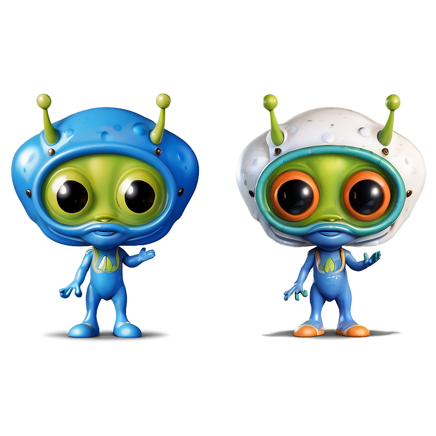 Cute Alien Mascot Png 05032024 PNG