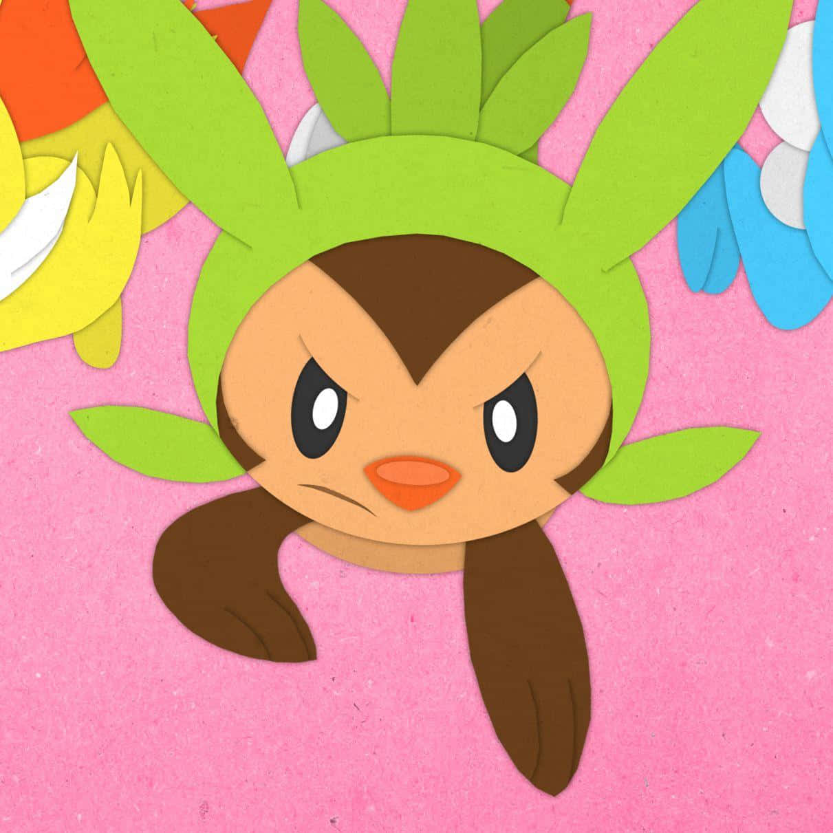 Cute And Angry Chespin Wallpaper