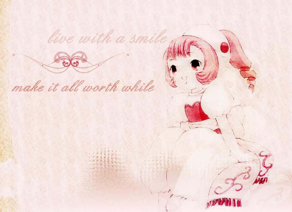 Cute And Colourful Sumomo From Chobits Sparkling Brightly Wallpaper