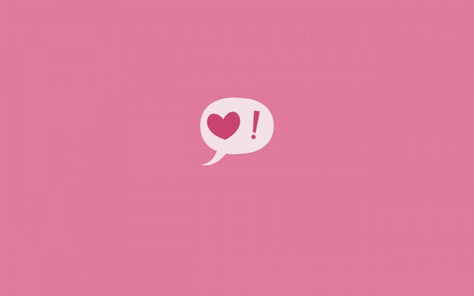 Cute And Pink Small Heart Chat Background