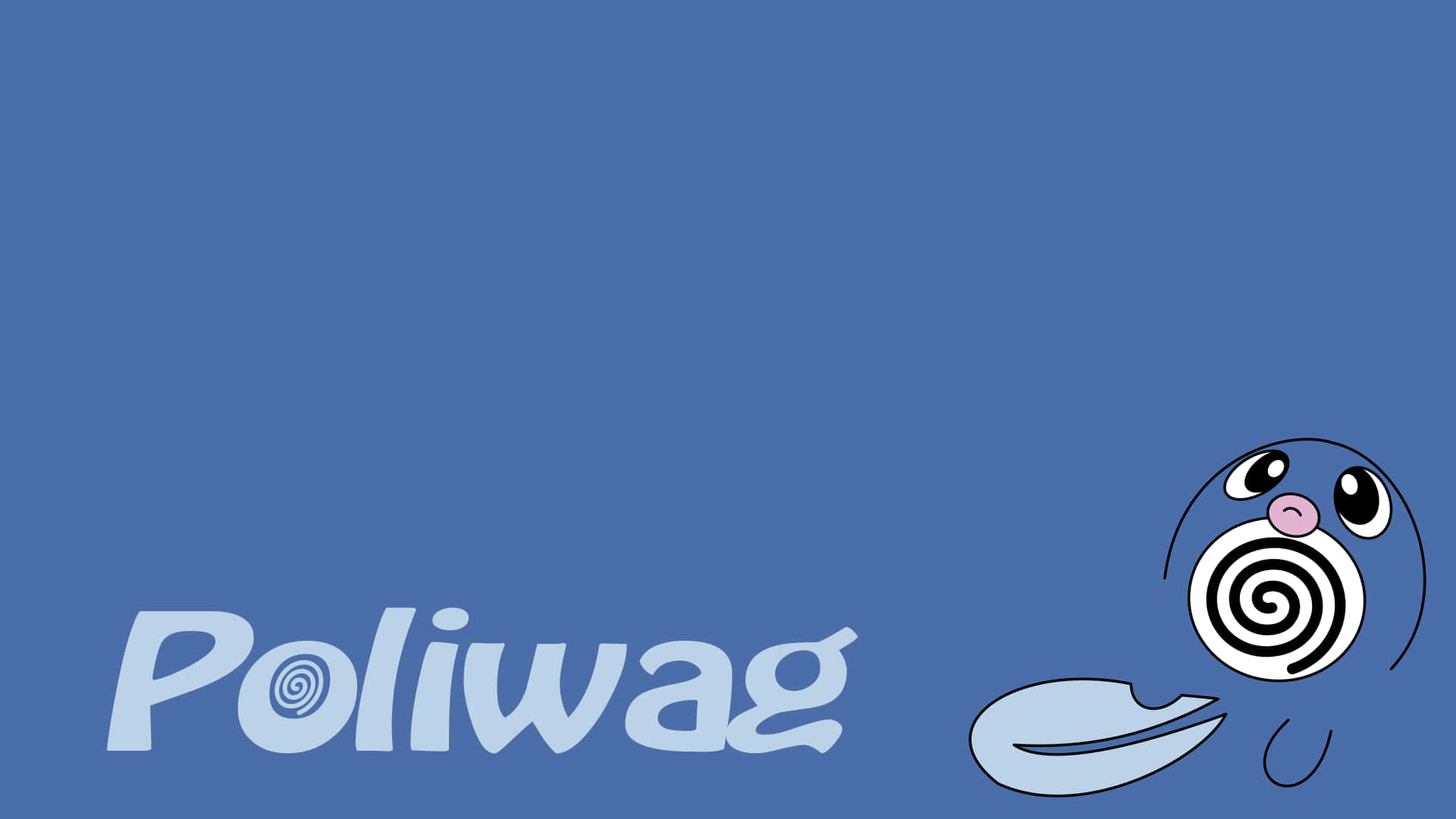 Cute And Simple Poliwag Wallpaper