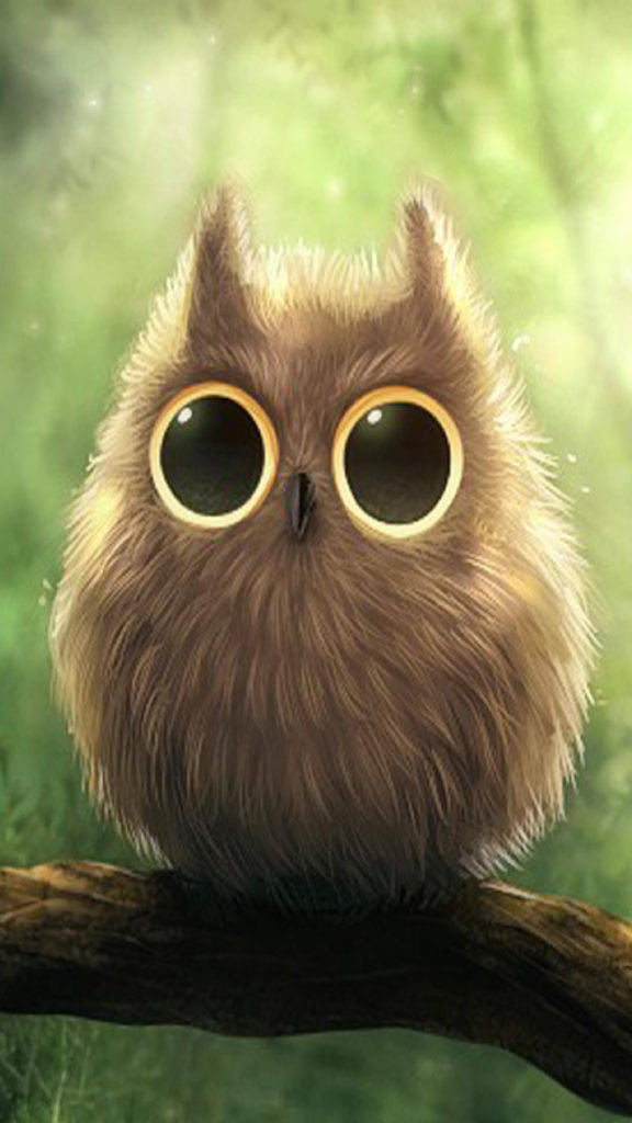 Cute Android Fluffy Owl Wallpaper