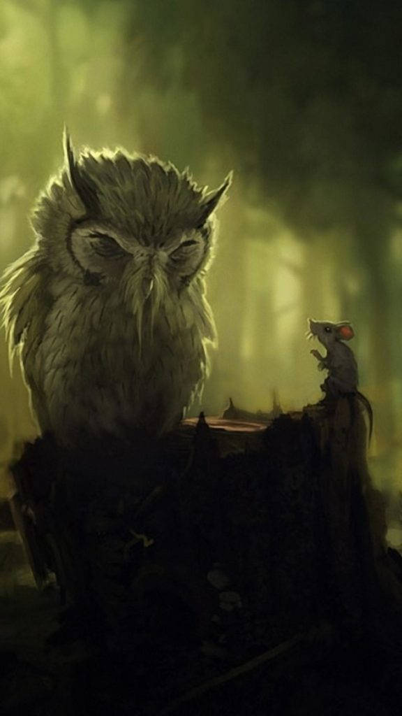 Cute Android Wise Owl Wallpaper