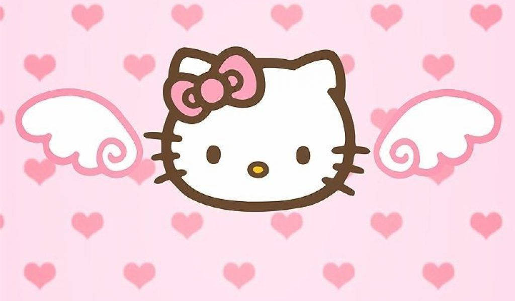 Cute Angel Hello Kitty Aesthetic Wallpaper