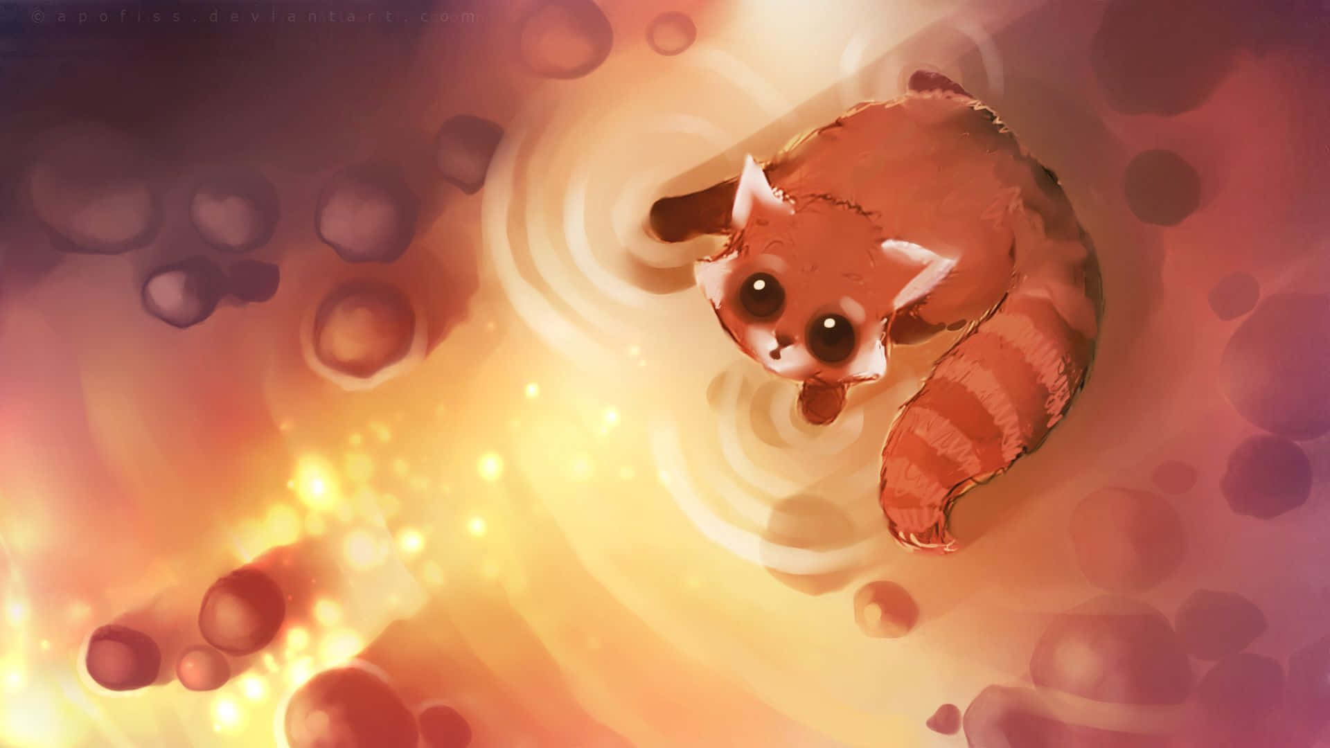 Join the fun with these cute animals enjoying the anime life Wallpaper