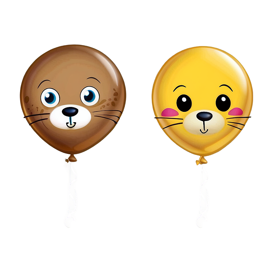 Cute Animal Balloon Png 28 PNG