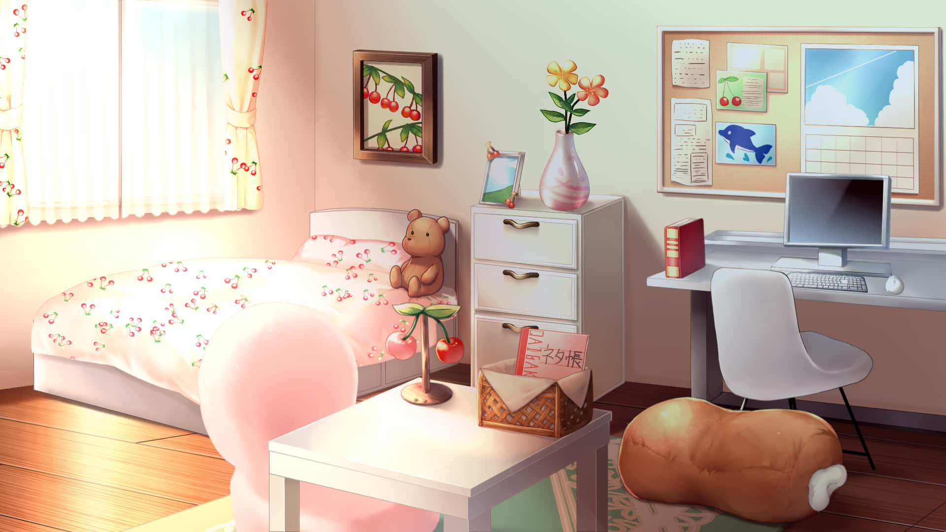 Get lost in the cuteness of this anime inspired bedroom!