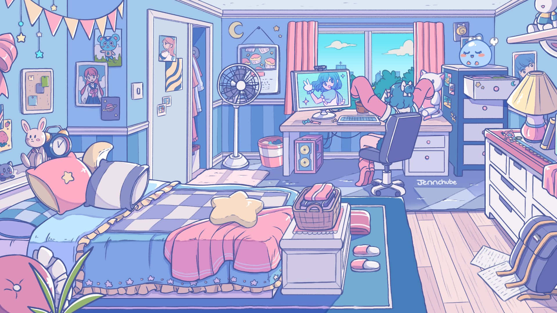 [100+] Cute Anime Bedroom Backgrounds