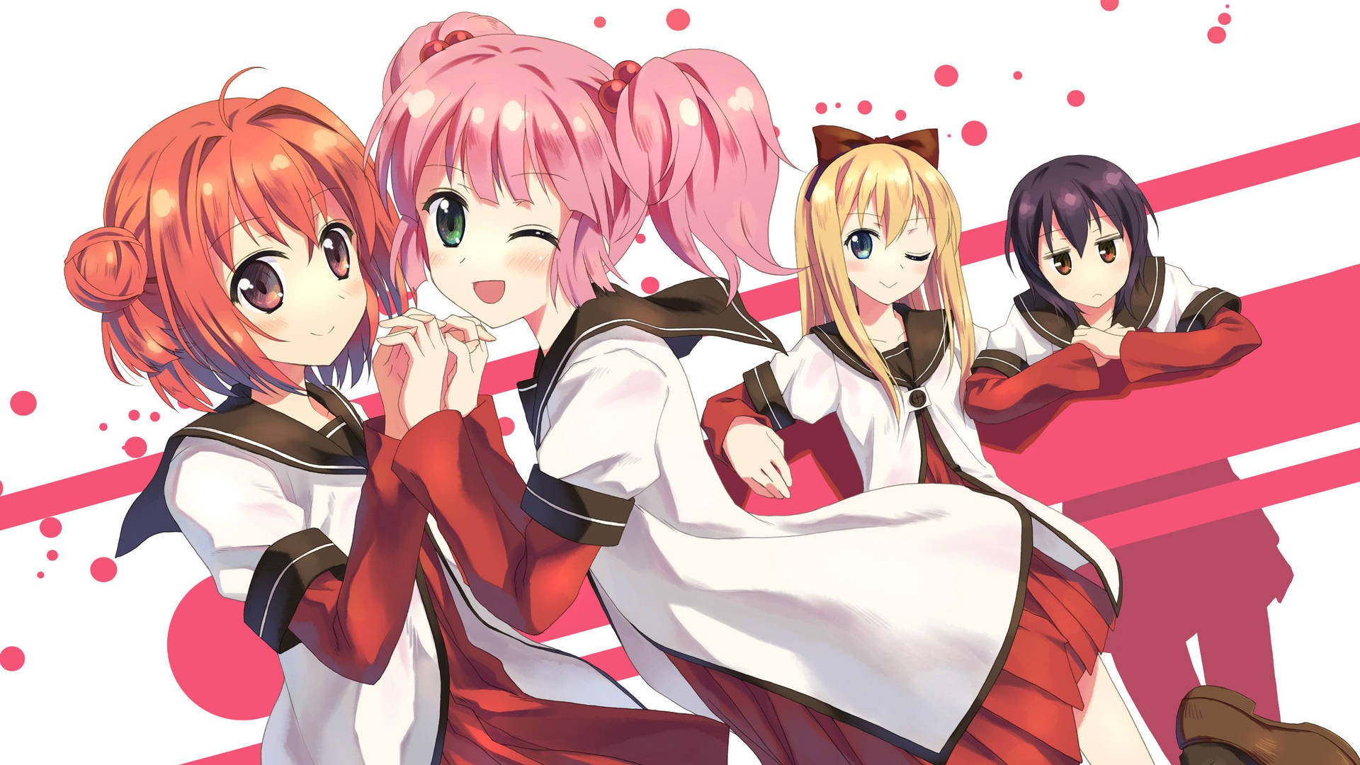 Cute Anime Lesbians Background
