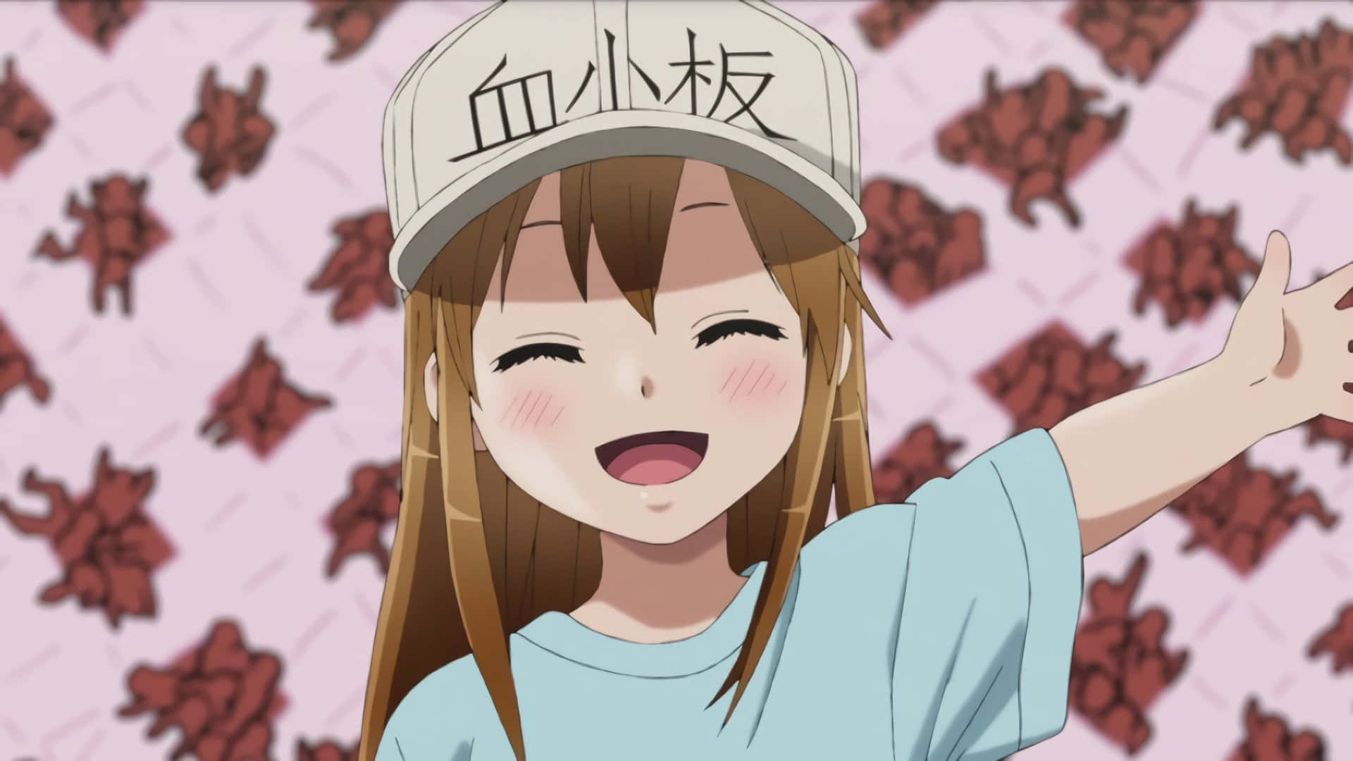 Cute Anime Platelets From Cells At Work! Series Wallpaper