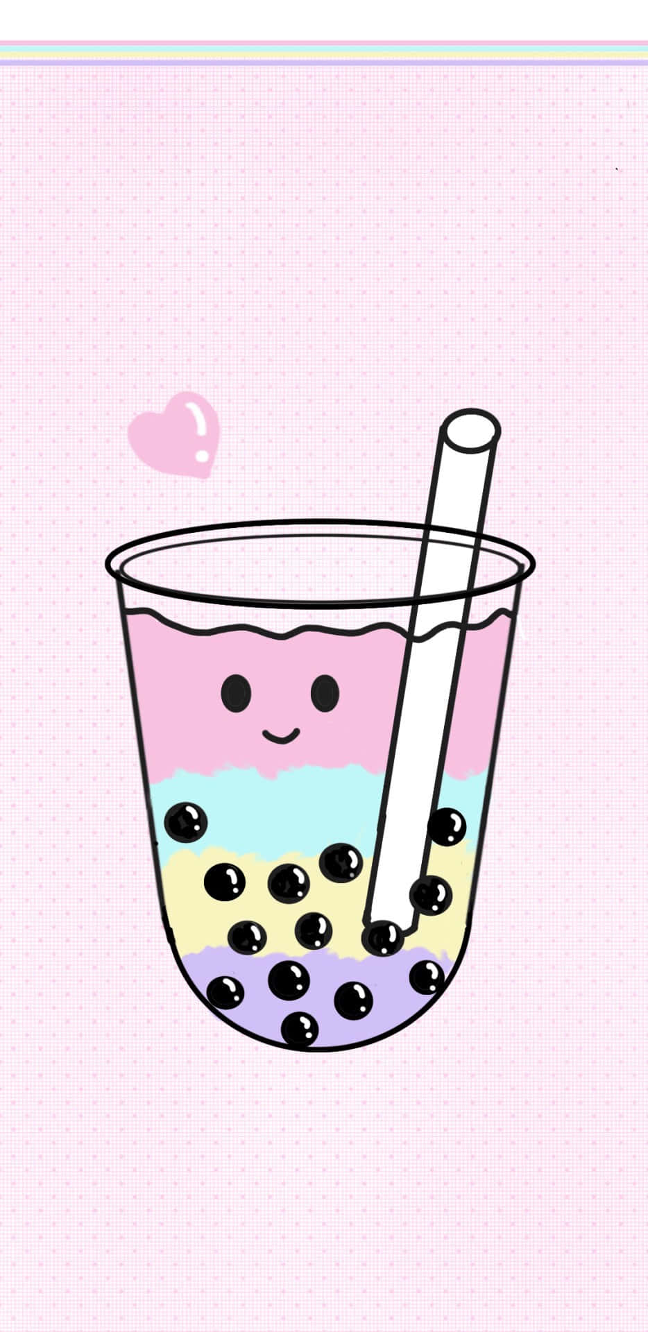 Cute Anthropomorphic Boba Tea Illustration.jpg Wallpaper