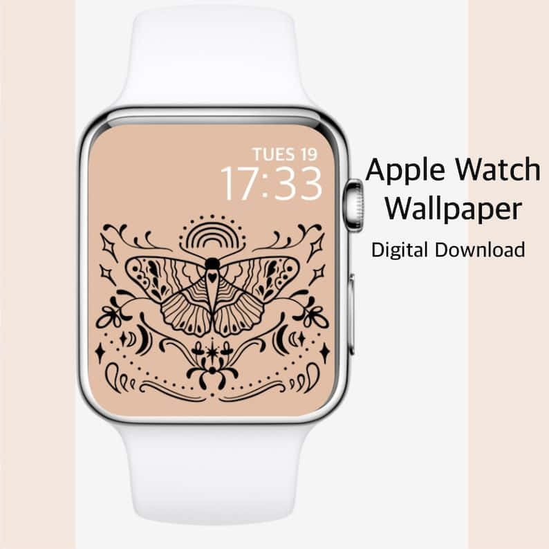 Cute Apple Watch Face Butterfly Wallpaper