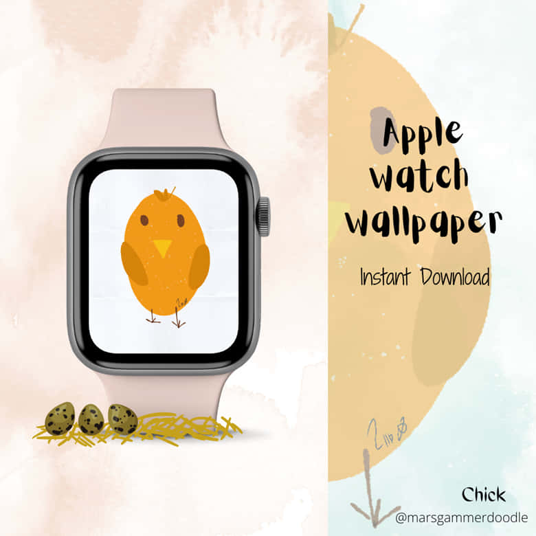 Cute Apple Watch Face Chick Wallpaper