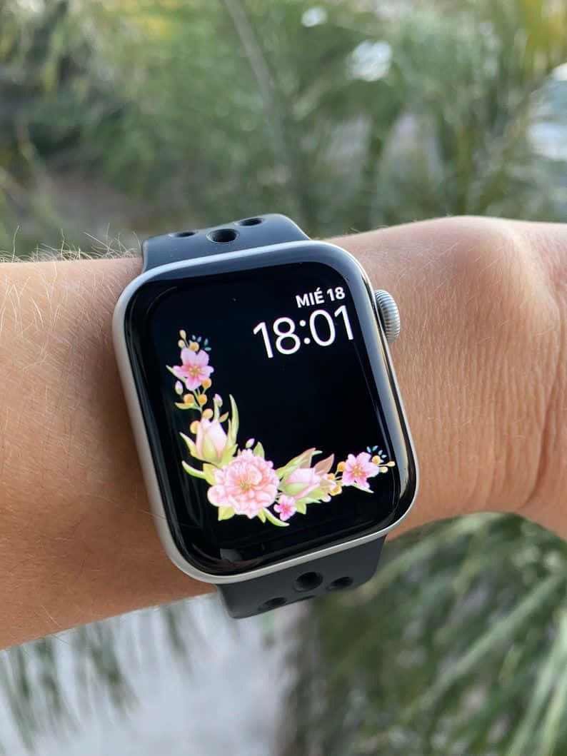 Cute Apple Watch Face Floral Wallpaper