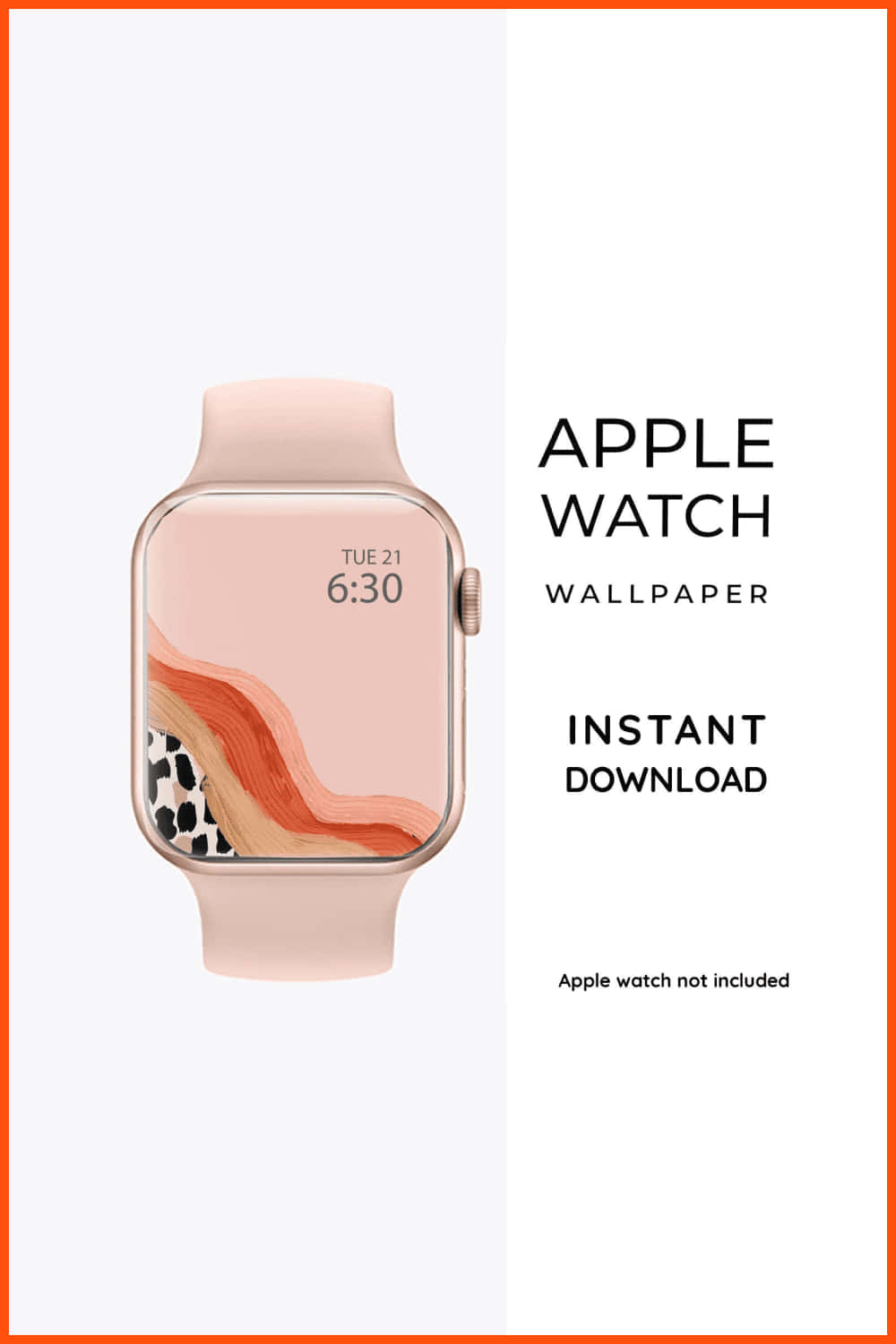 Cute Apple Watch Face Pattern Wallpaper