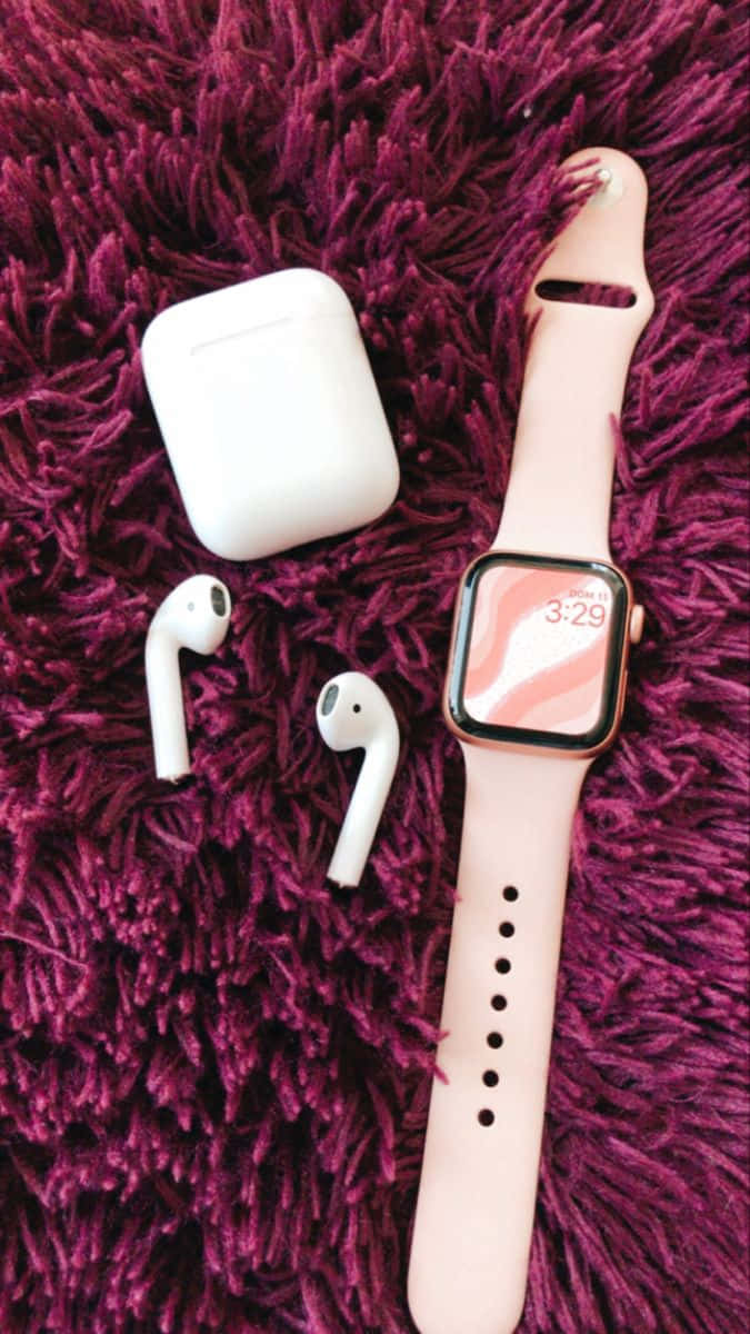 Cute Apple Watch Face Pink Wallpaper