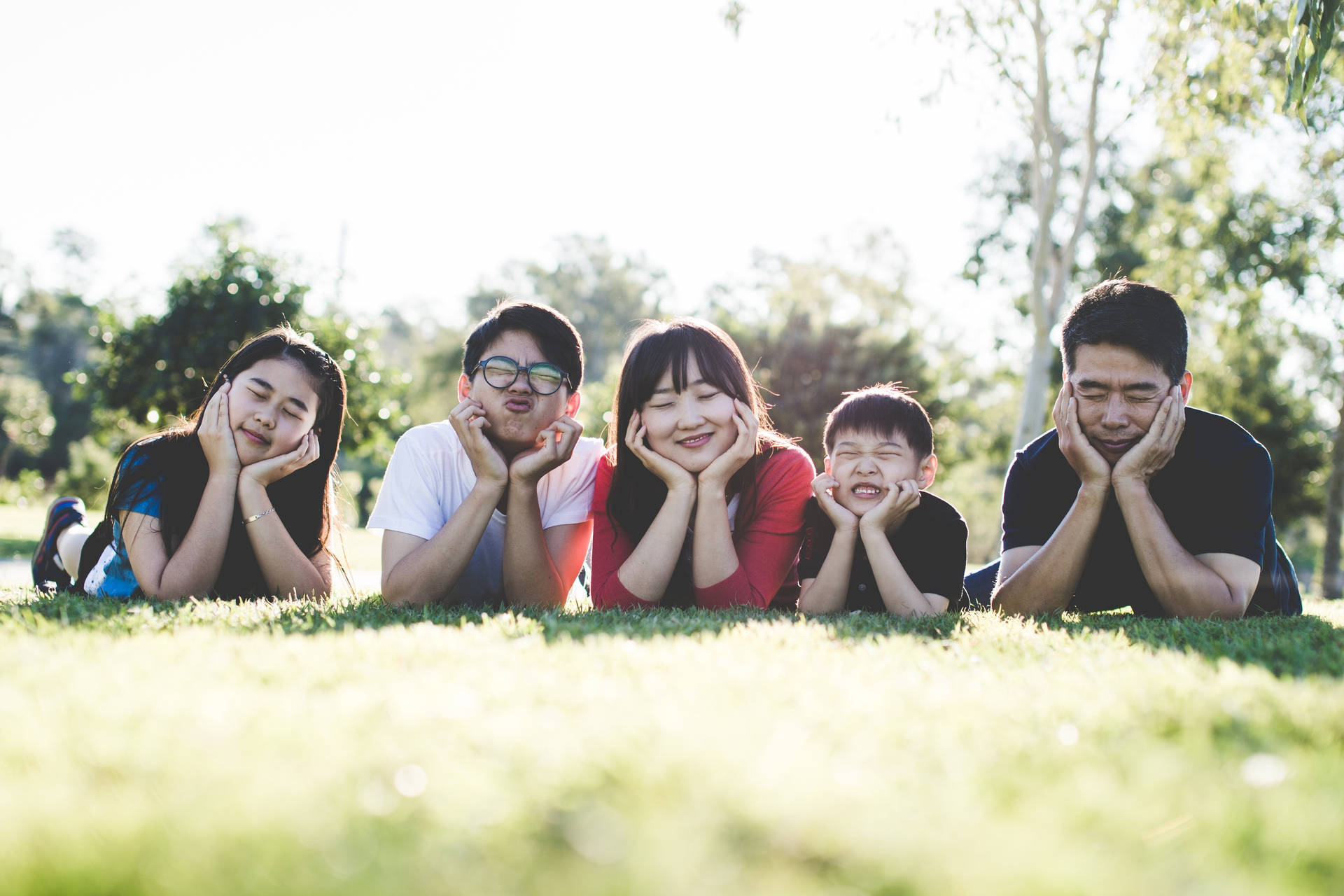 Cute Asian Family Wallpaper
