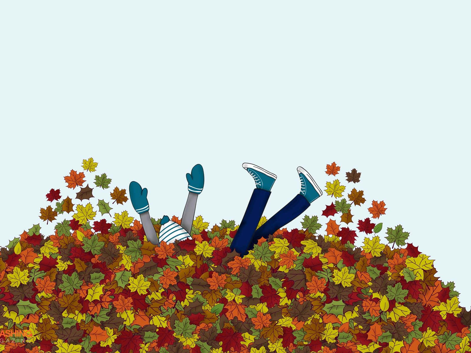 Enjoying a Breath of Fresh Autumn Air Wallpaper