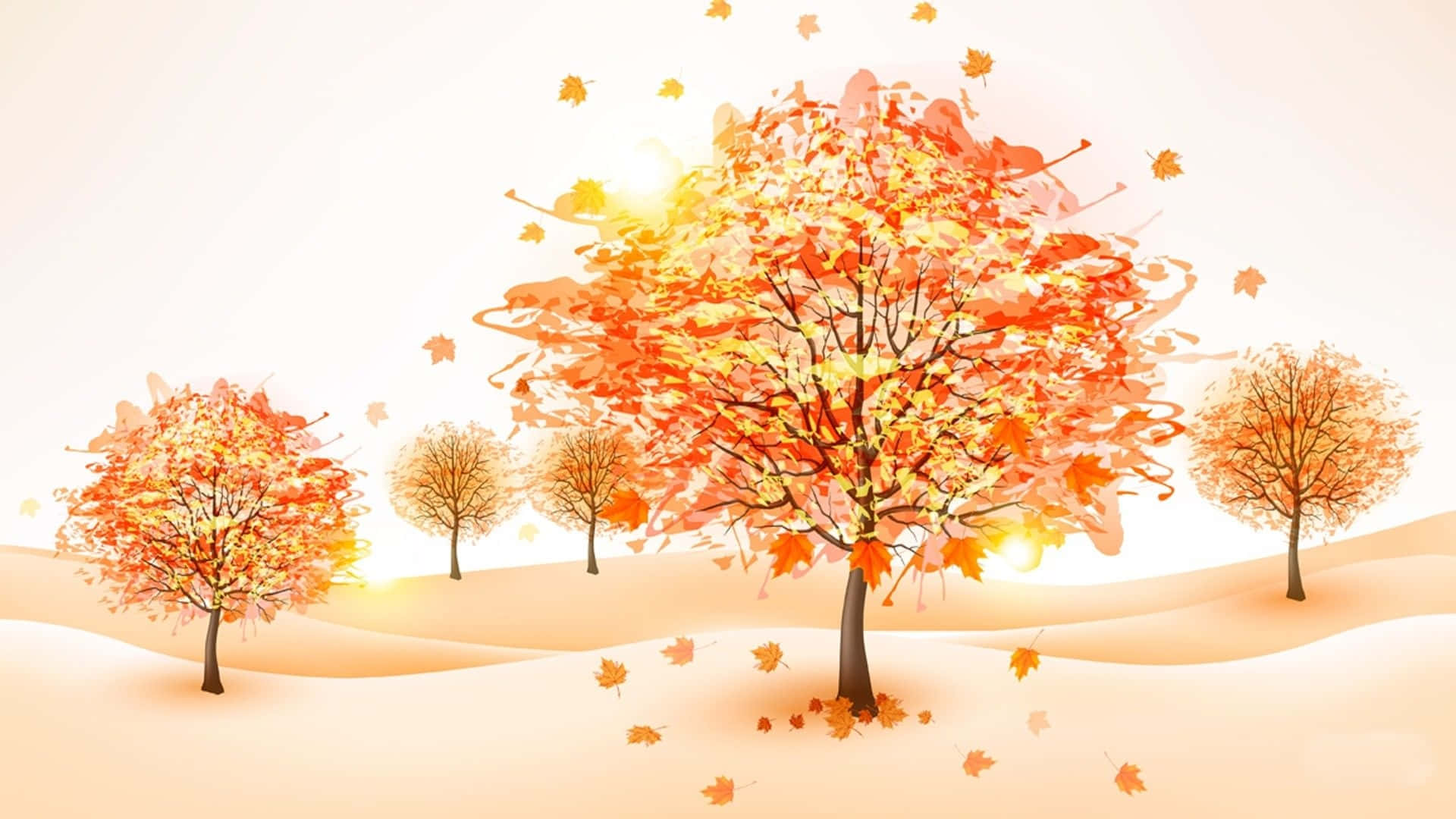 Embrace The Beauty Of Fall With This Cute Autumn Desktop Background Wallpaper
