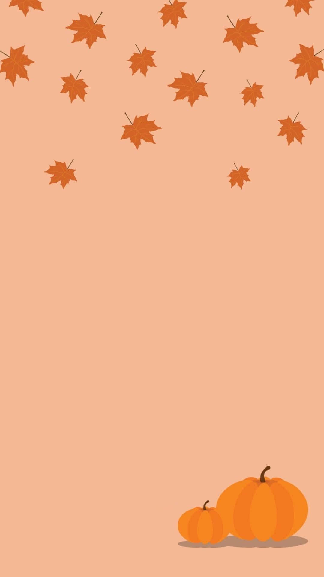 Orange Aesthetic Cute Autumn Iphone Wallpaper