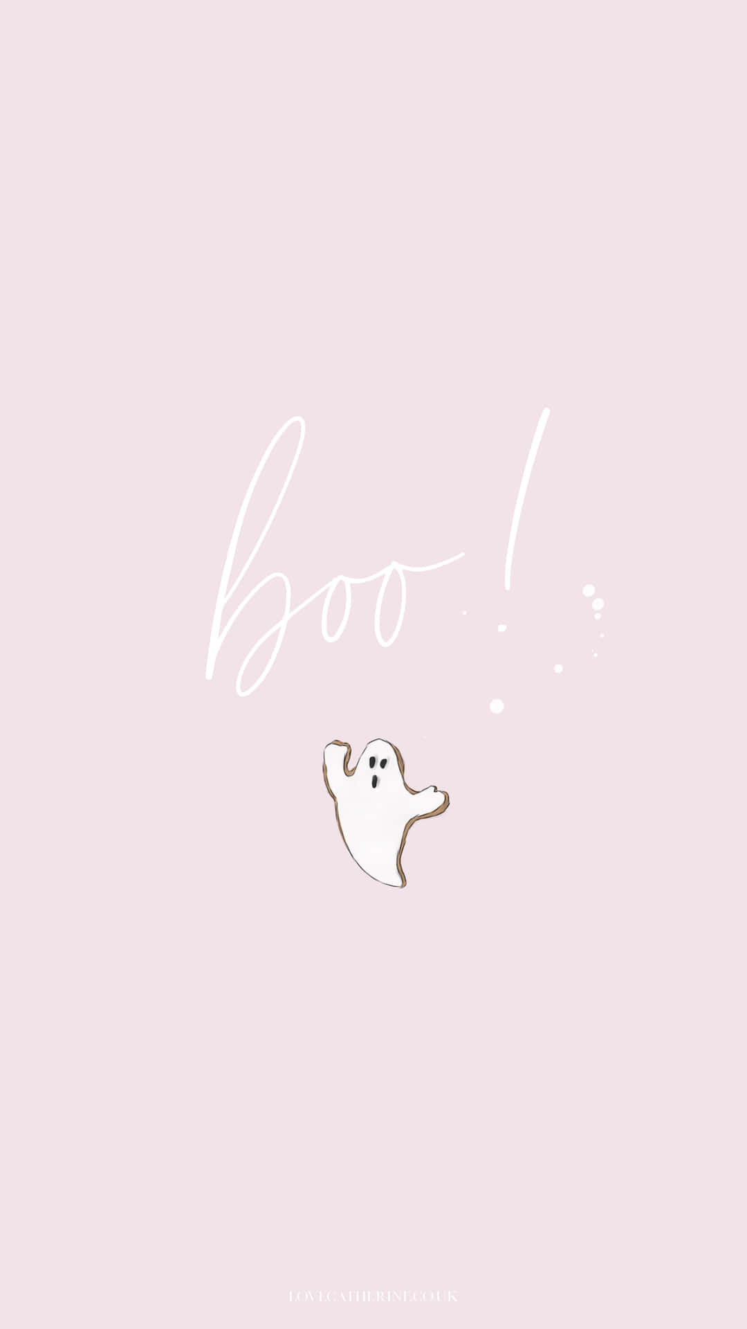 Ghost For A Cute Autumn Iphone Wallpaper
