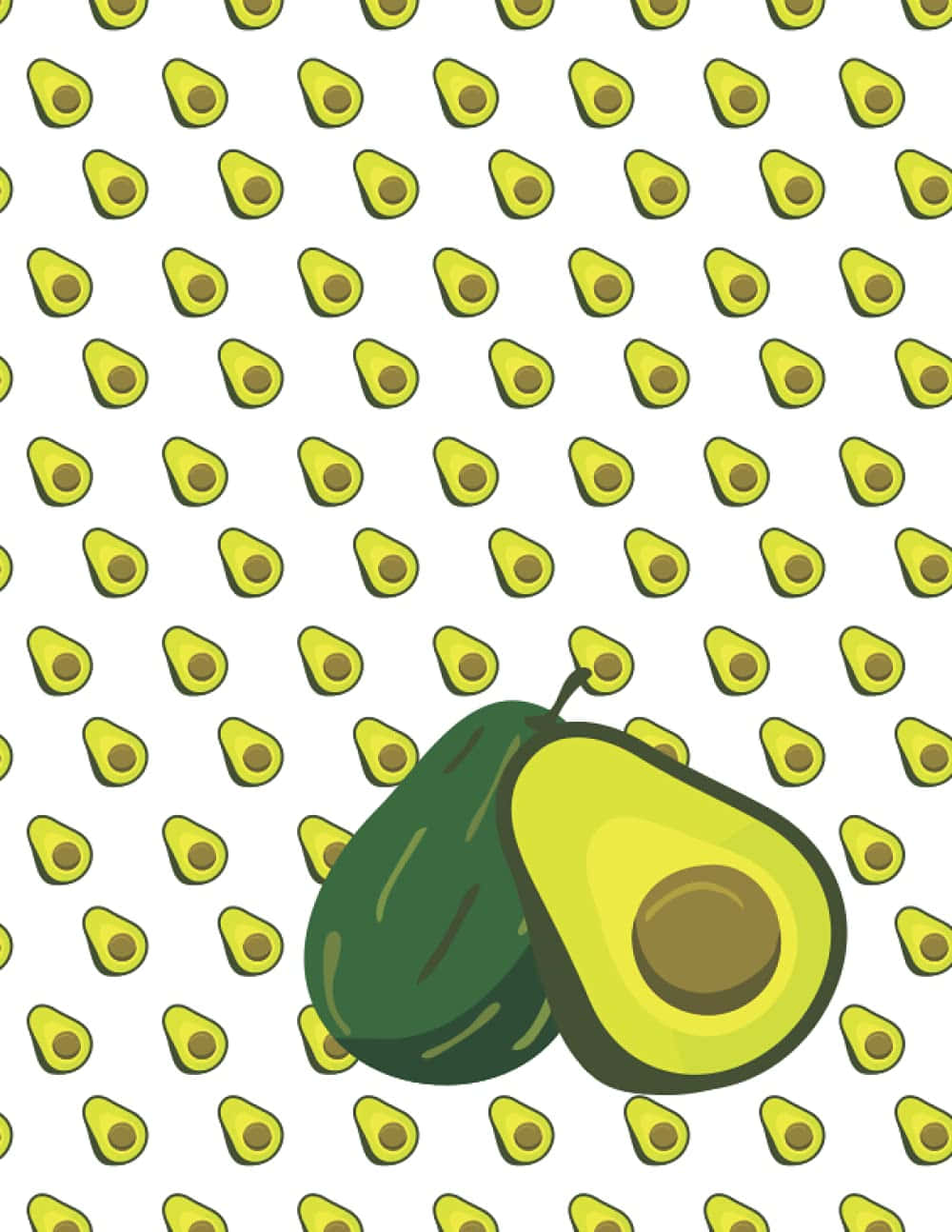 Cute Avocado Wallpaper for Smartphone