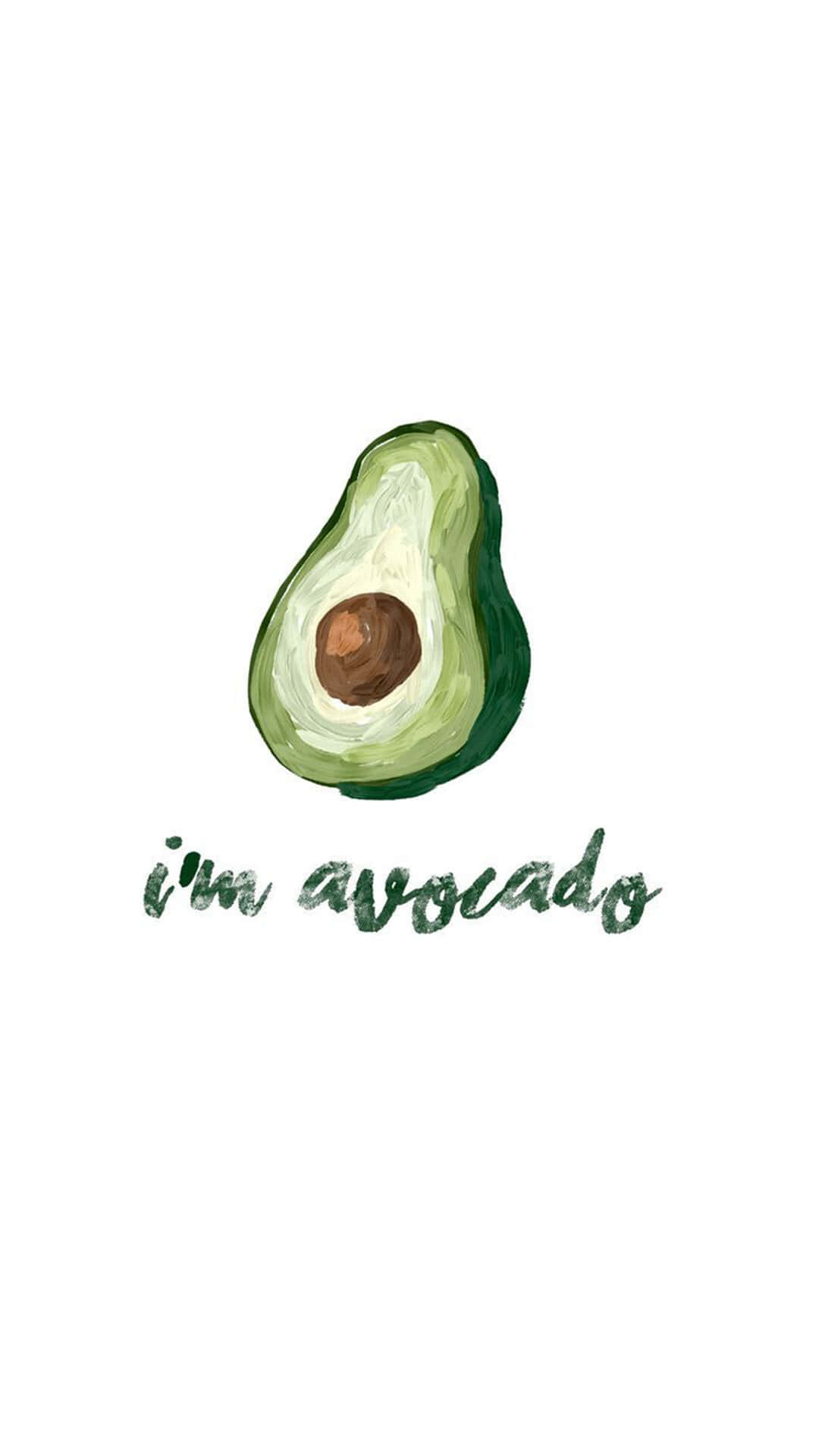 Adorable Avocado Pals on Green Background