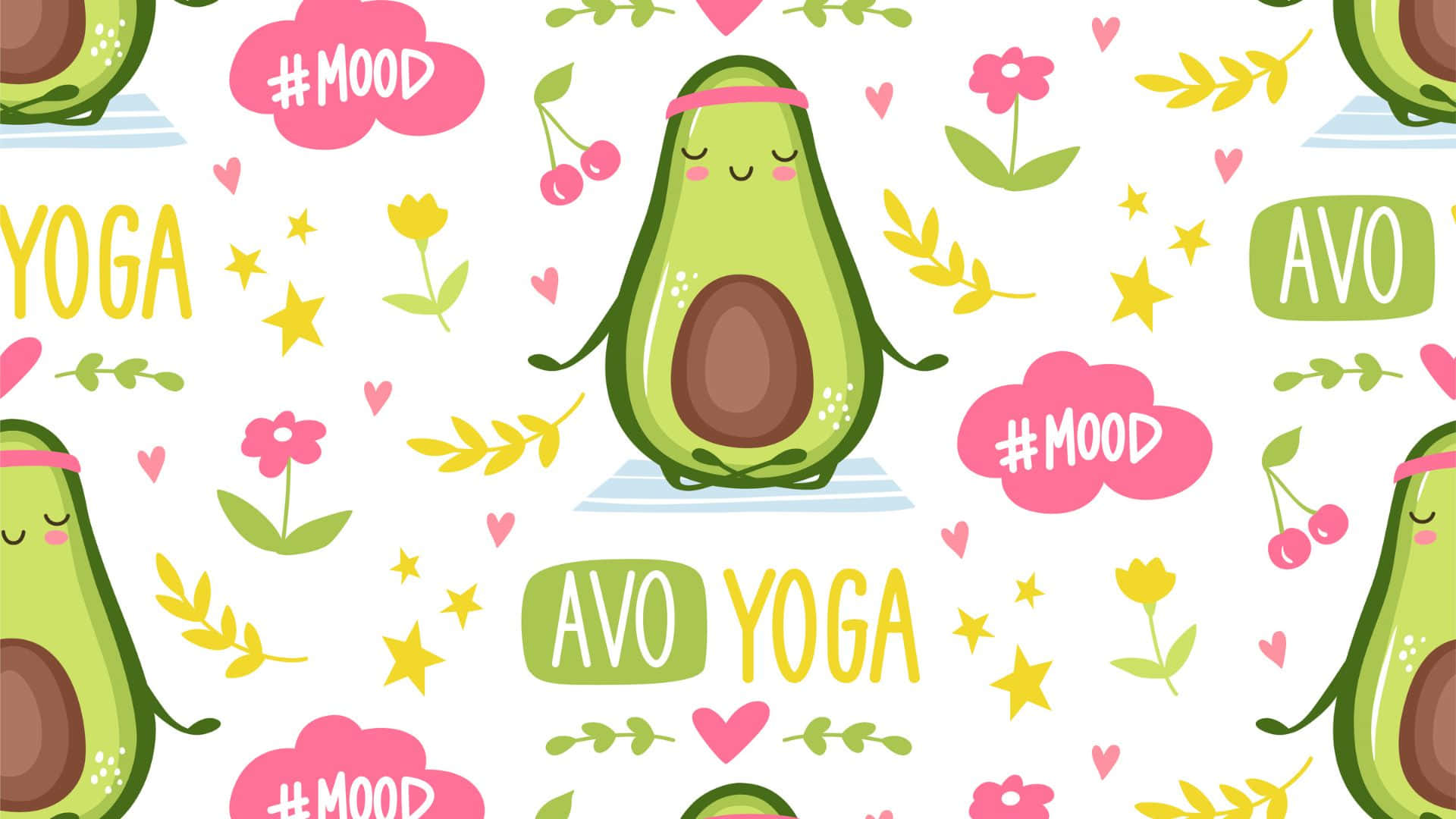 Adorable Avocado Friends - High-quality Wallpaper