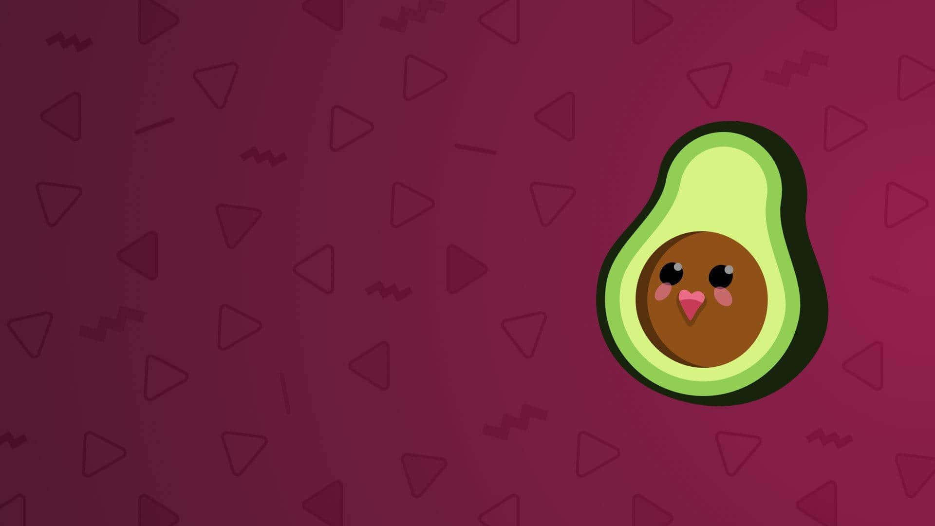 Adorable Avocado Friends on a Vibrant Background