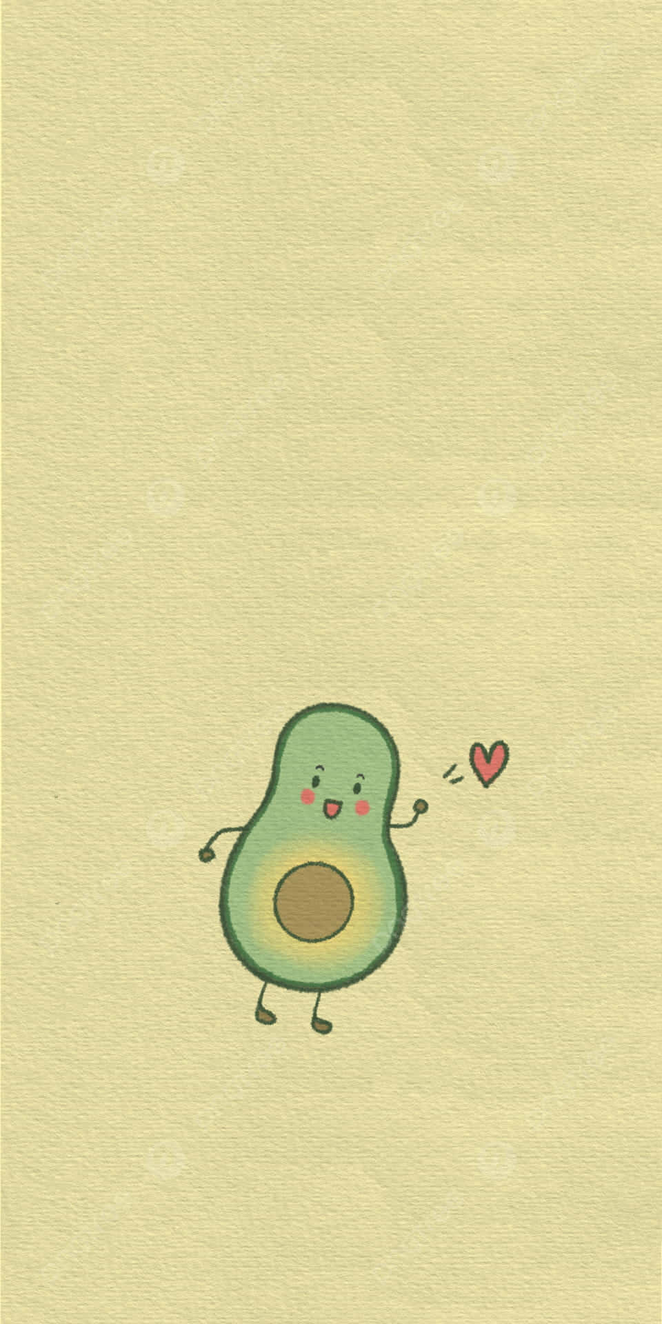 Cute Avocado Wallpaper for Your Phone