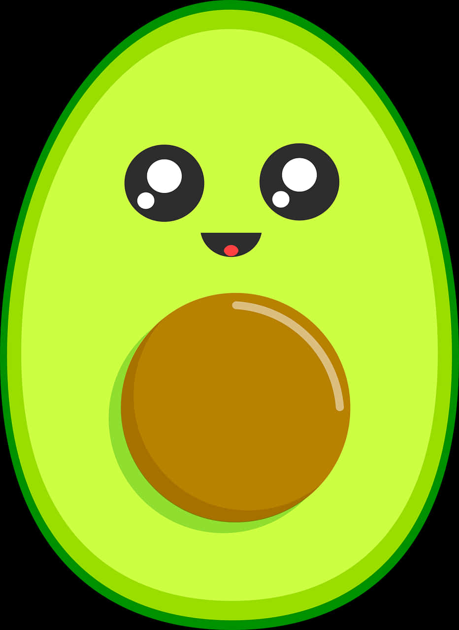Cute_ Avocado_ Character PNG