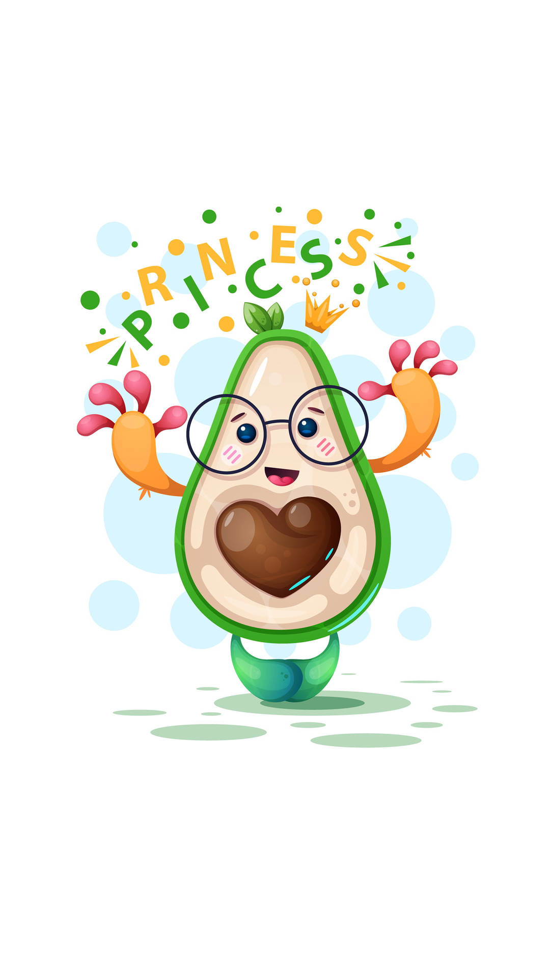 Cute Avocado Princess Wallpaper
