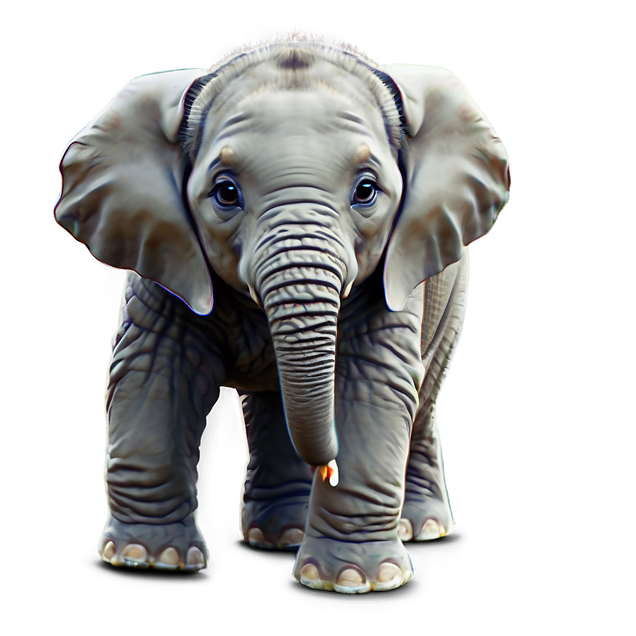 Cute Baby Elephant Illustration Png Epg27 PNG