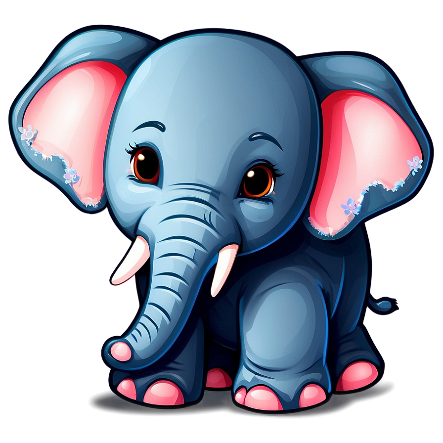 Cute Baby Elephant Illustration Png Ypt PNG