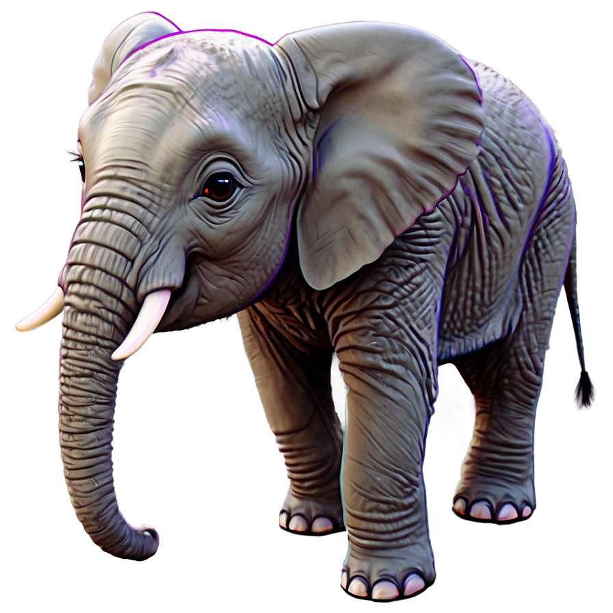 Cute Baby Elephant Png 05032024 PNG