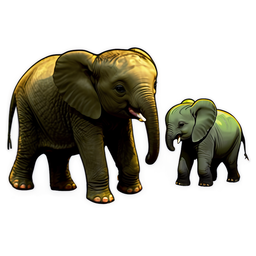 Cute Baby Elephant Png Brl PNG