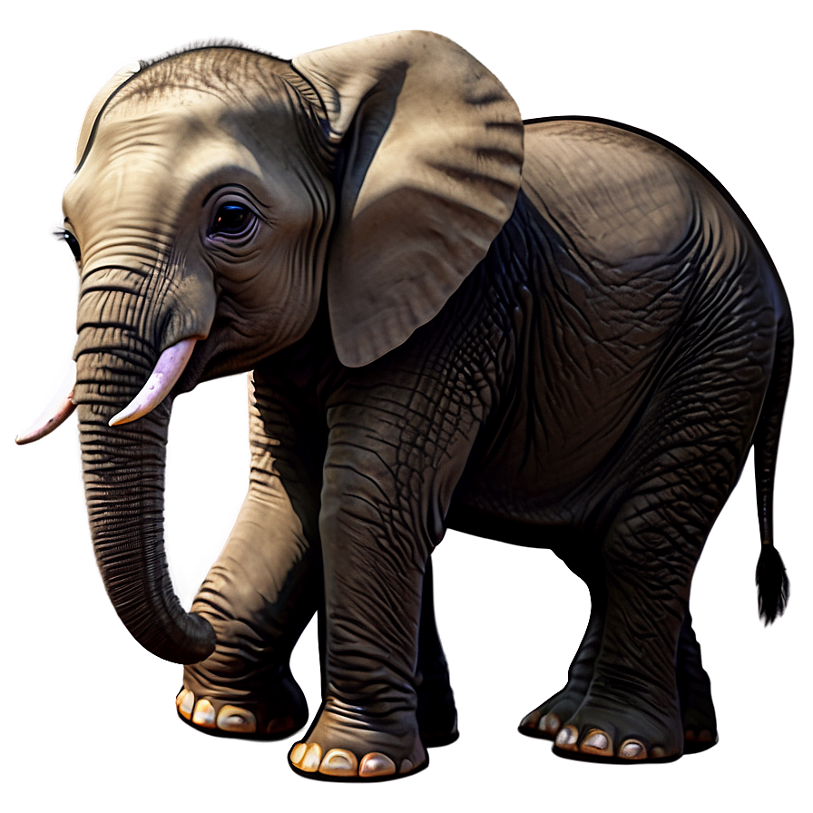 Cute Baby Elephant Png Qyd45 PNG