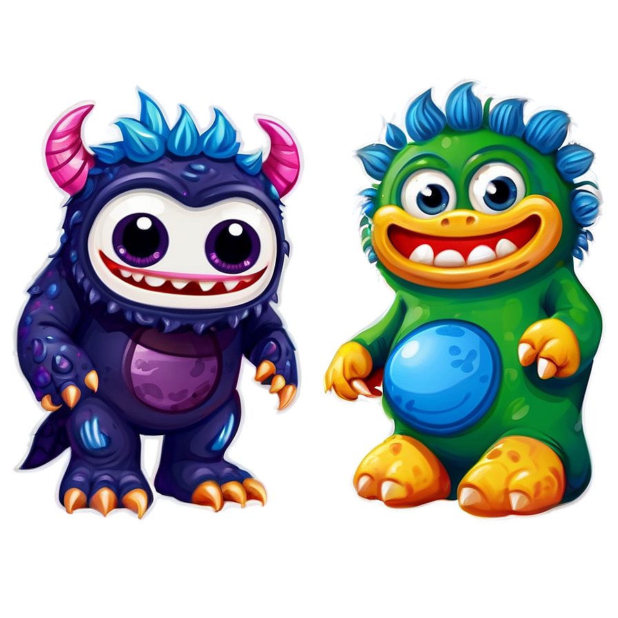 Cute Baby Monster Png 05232024 PNG