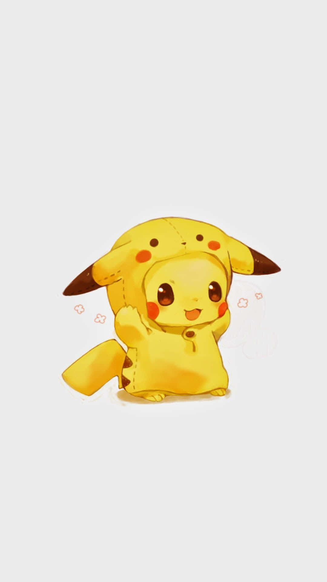 Happy Cute Baby Pikachu Wallpaper