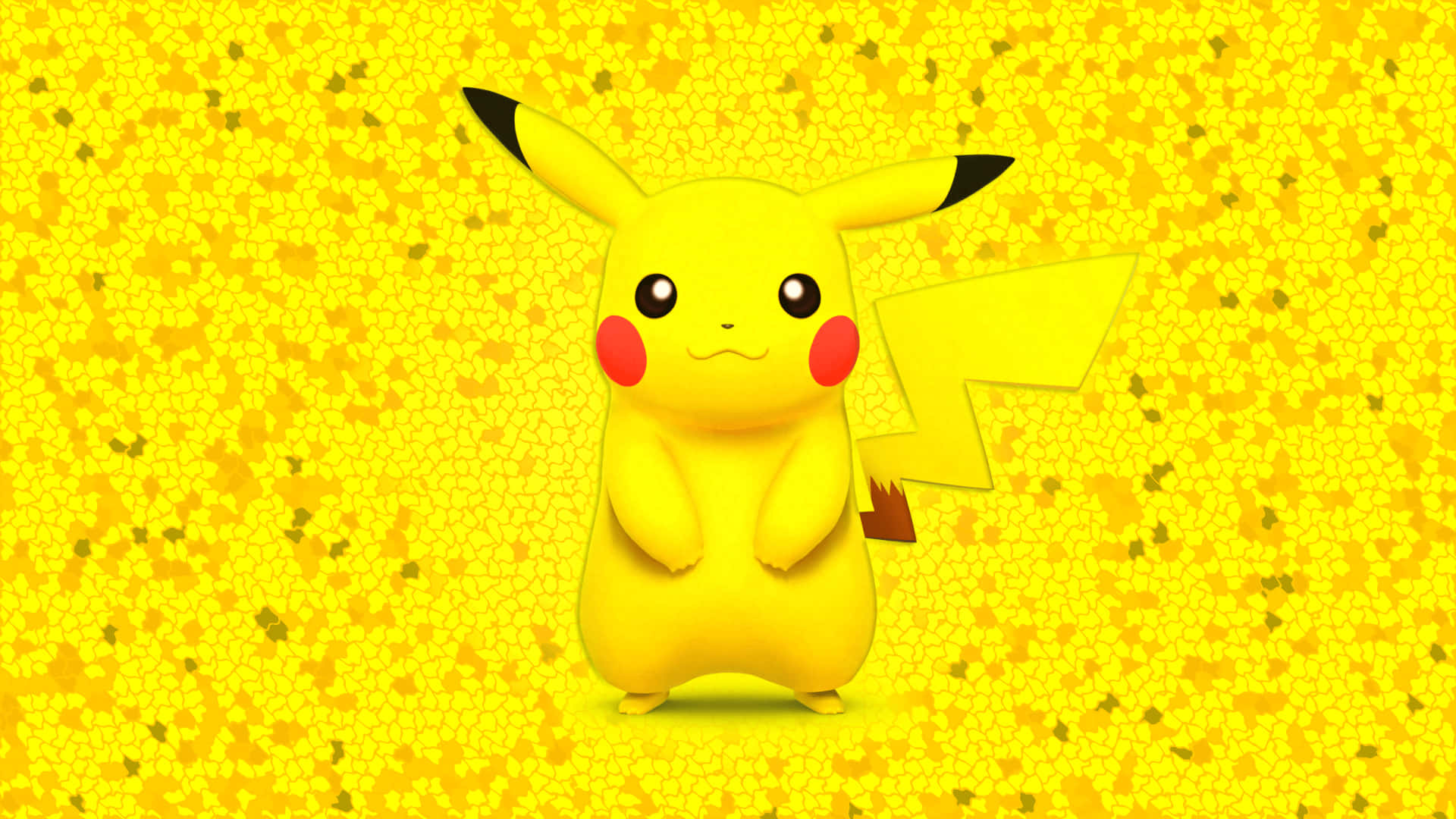 Sötbaby Pikachu Gul Estetisk (för Dator- Eller Mobilbakgrund) Wallpaper