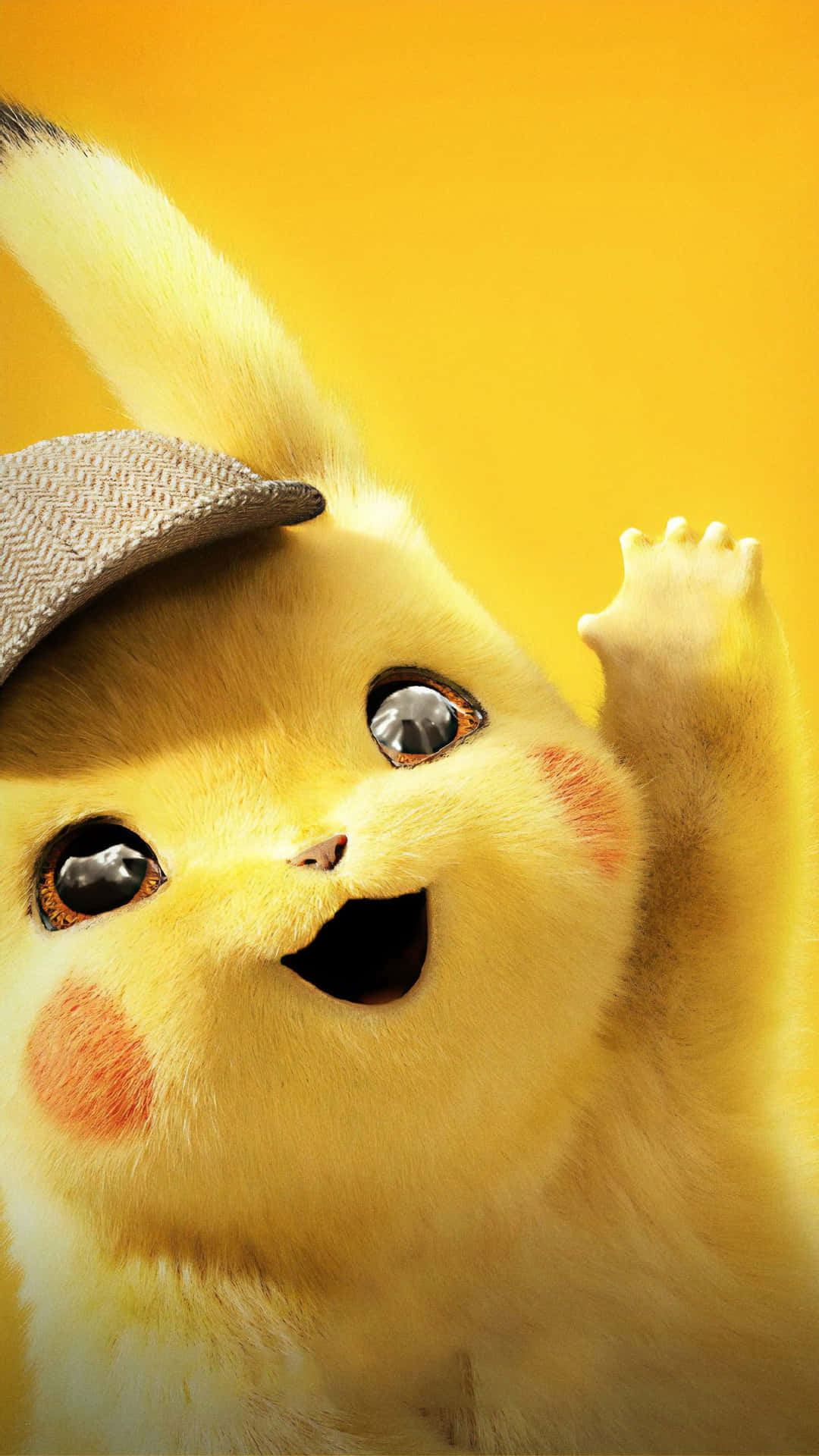 Lindobebé Pikachu Saludando Fondo de pantalla