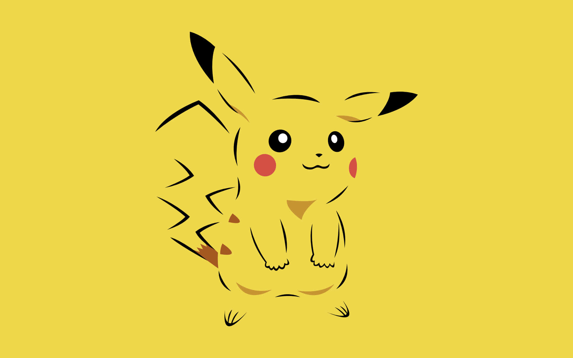 Niedlicherbaby Pikachu Gelber Desktop Wallpaper