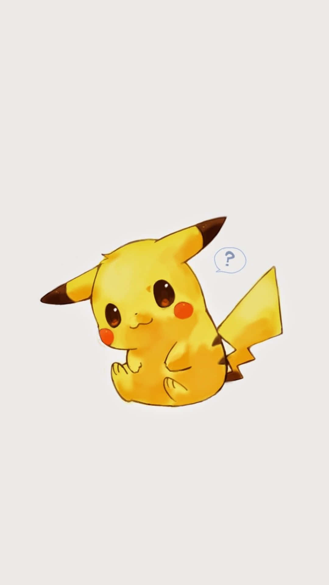 Cute Baby Pikachu Sitting Wallpaper