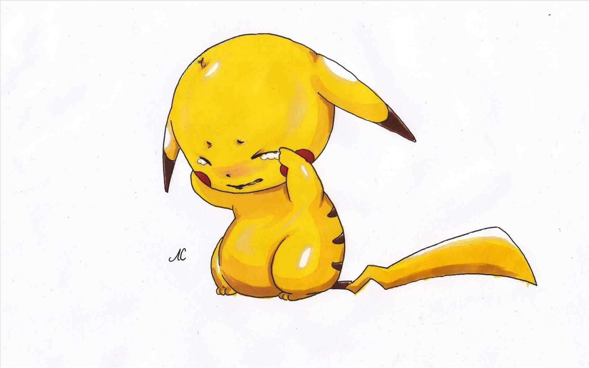 En sød lille Baby Pikachu Wallpaper