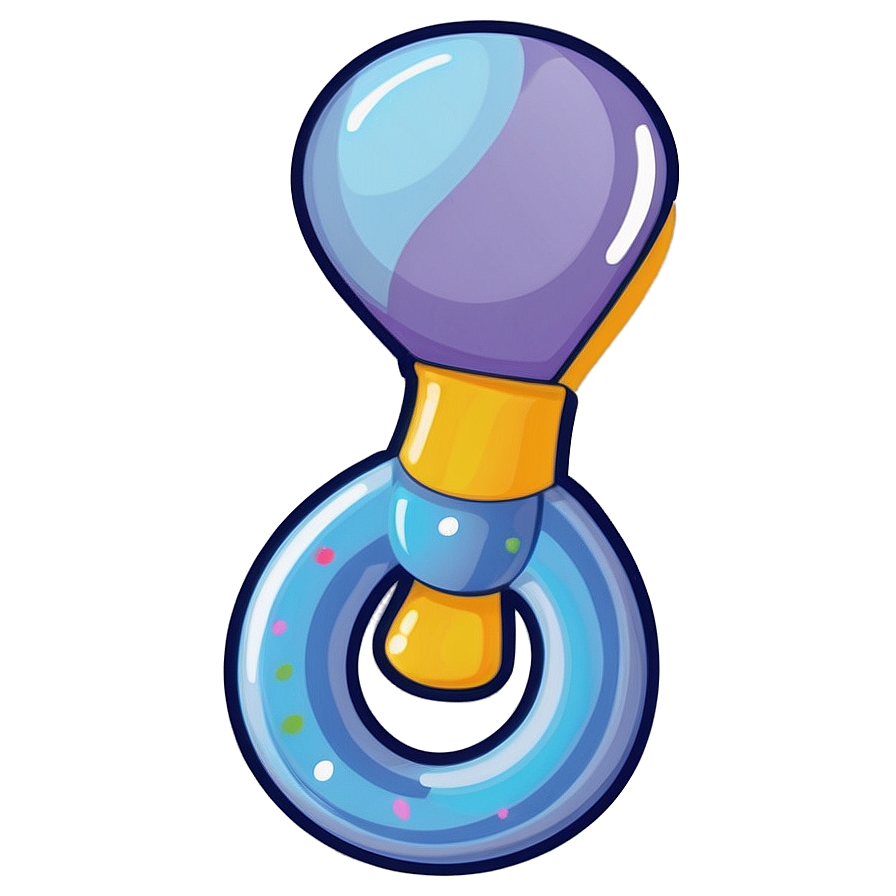 Cute Baby Rattle Clipart Png Aib PNG